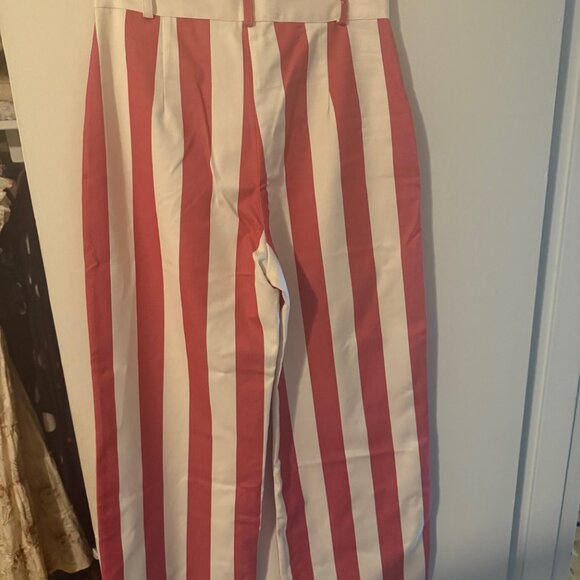 La Veste Parasol Cotton Pants - Red/White - Picture 2 of 7